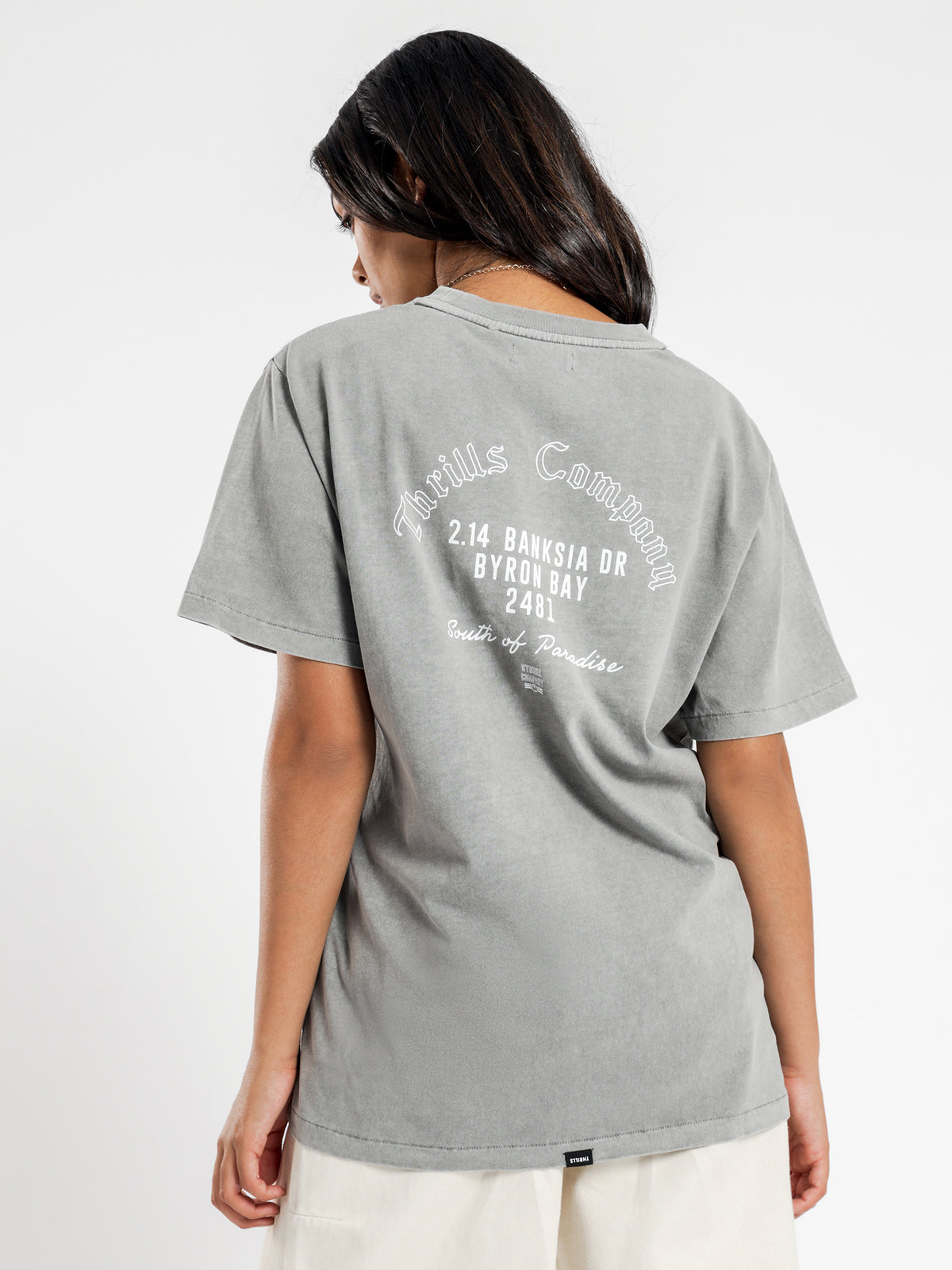 Rattling Merch T-Shirt in Washed Grey
