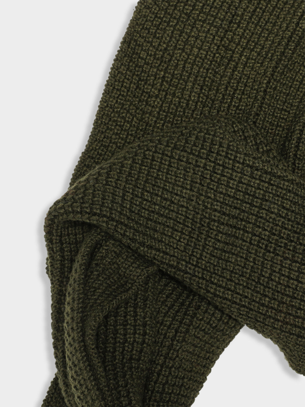 Waffle Scarf in Military Green