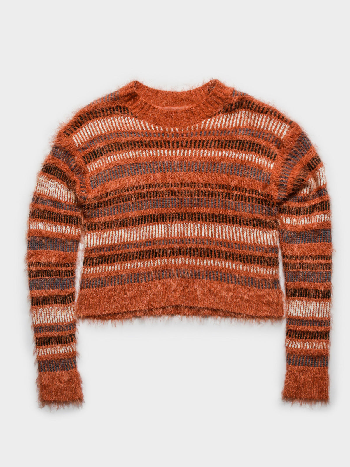 Continuous Knit Stripe in Orange