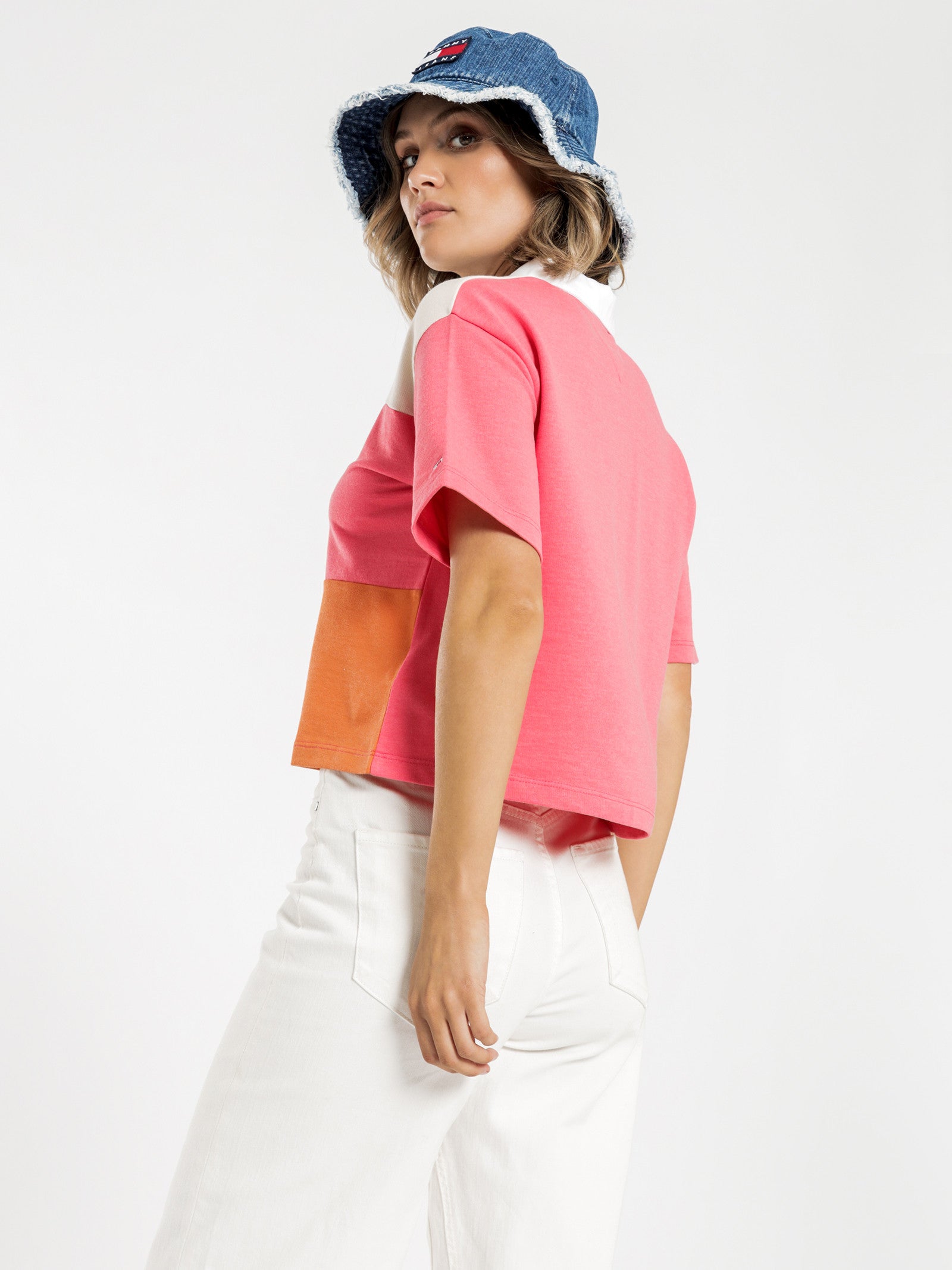 TJM Colour Block Logo Polo T-Shirt