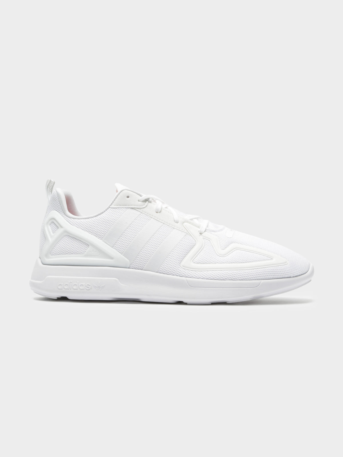 Mens ZX 2K Flux Sneakers in White &amp; Grey