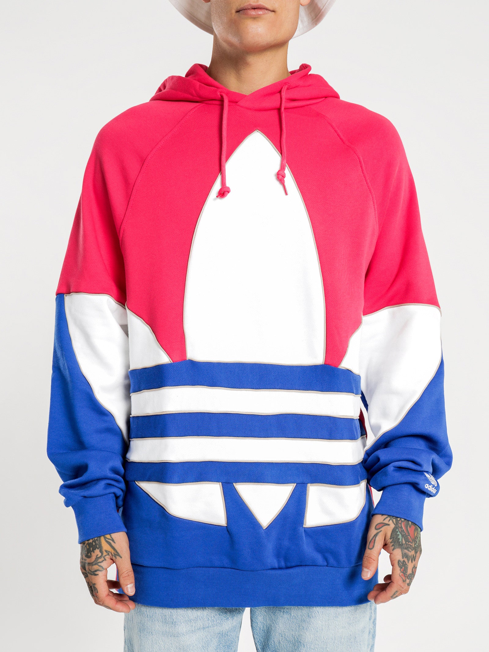 Mens Hoodies Adidas Trefoil Outline Hoodie NEW MENS ADIDAS