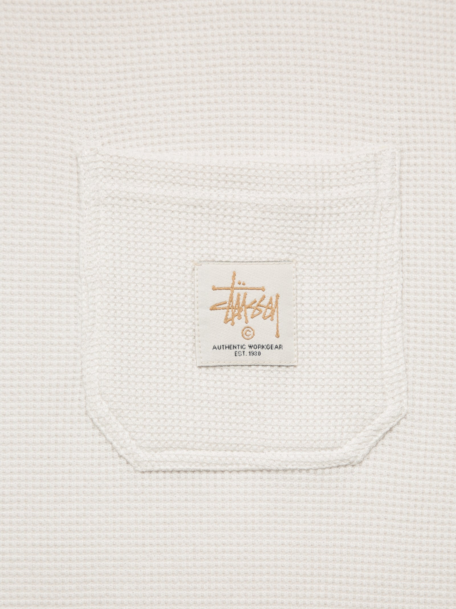 Workwear Waffle Long Sleeve Crew Sweatshirt