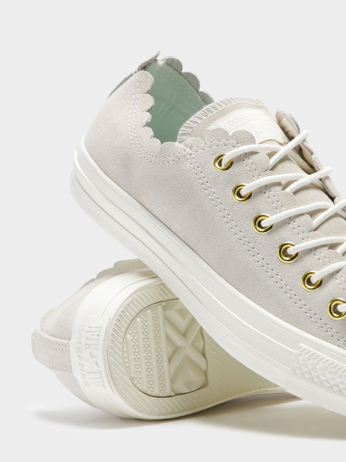 Womens Chuck Taylor All Star Frilly Thrills Sneakers in Egret