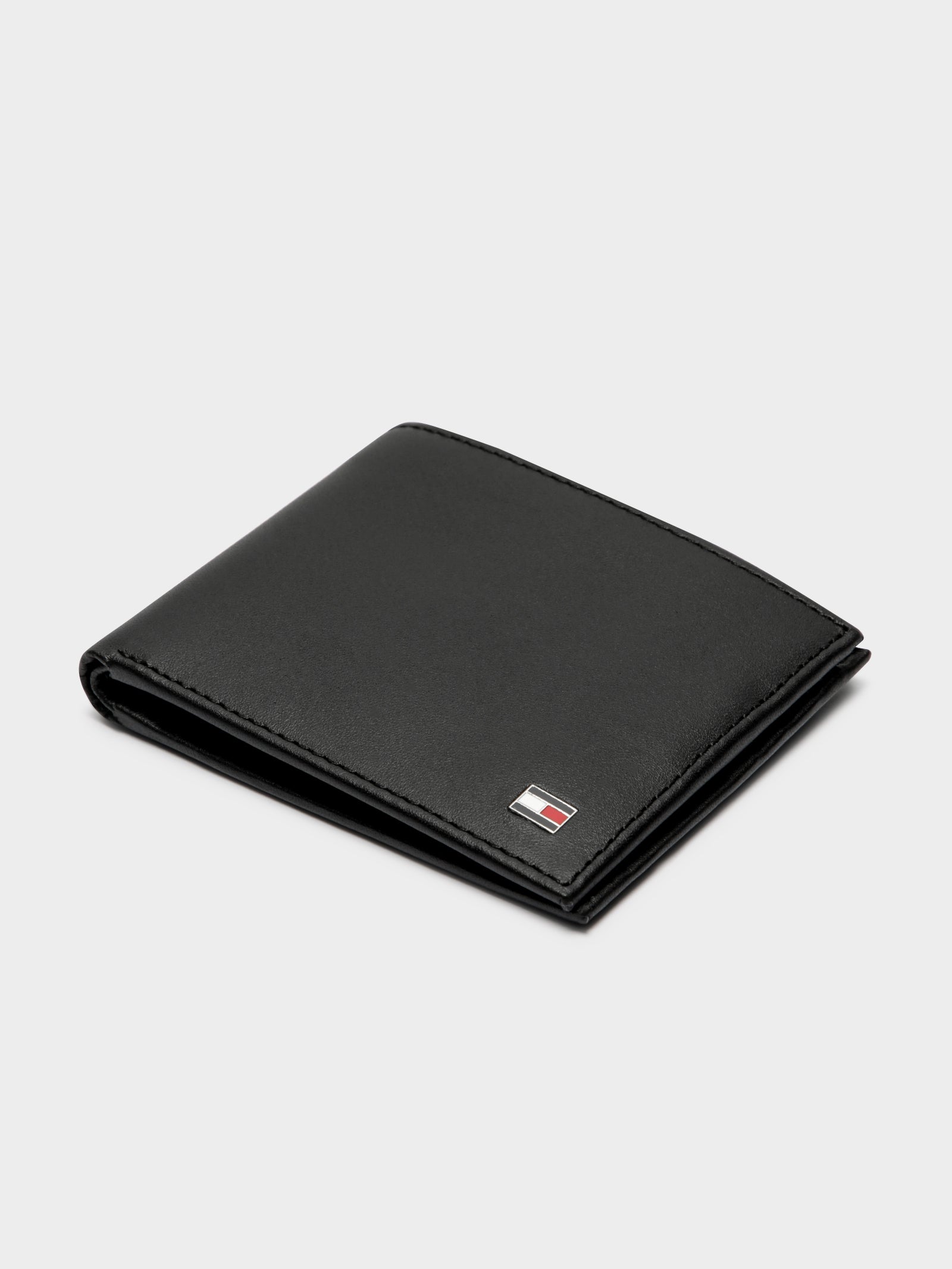 Eaton Bi-Fold Wallet in Black Leather
