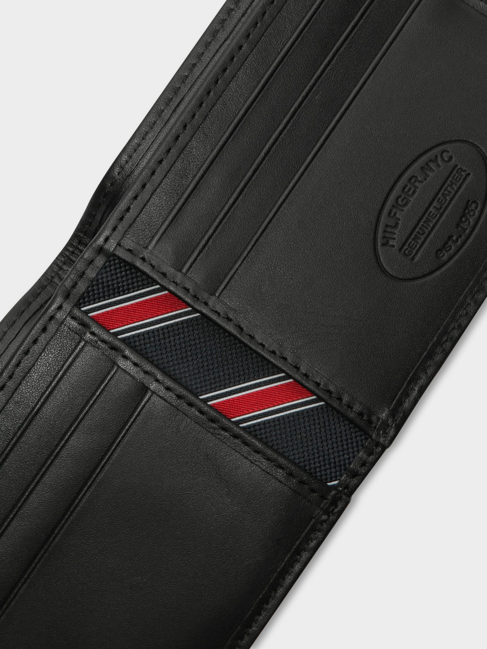 Eaton Bi-Fold Wallet in Black Leather