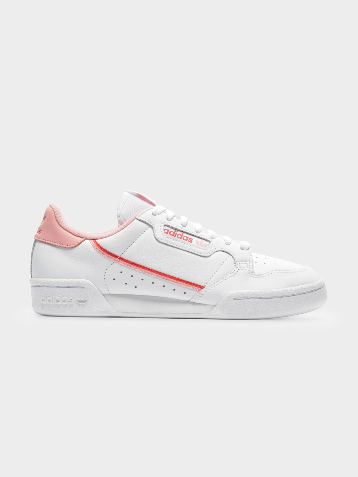 Womens Continental 80 Sneakers in Cloud White &amp; Glow Pink