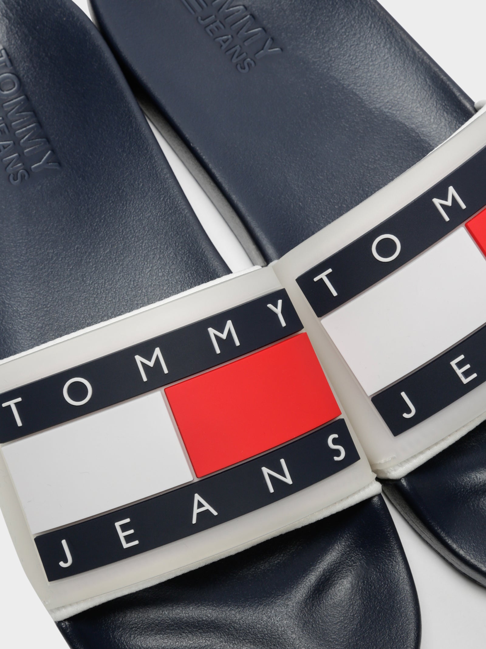 Mens Translucent Flag Pool Slides