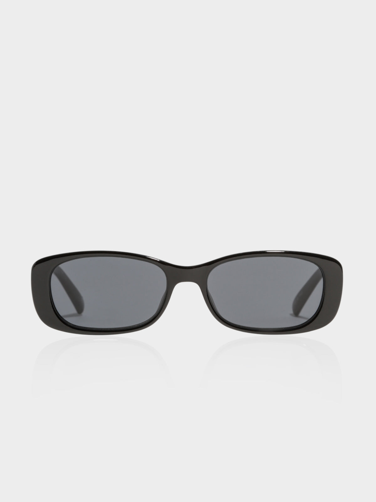 Unreal Rectangle Frame Sunglasses in Black