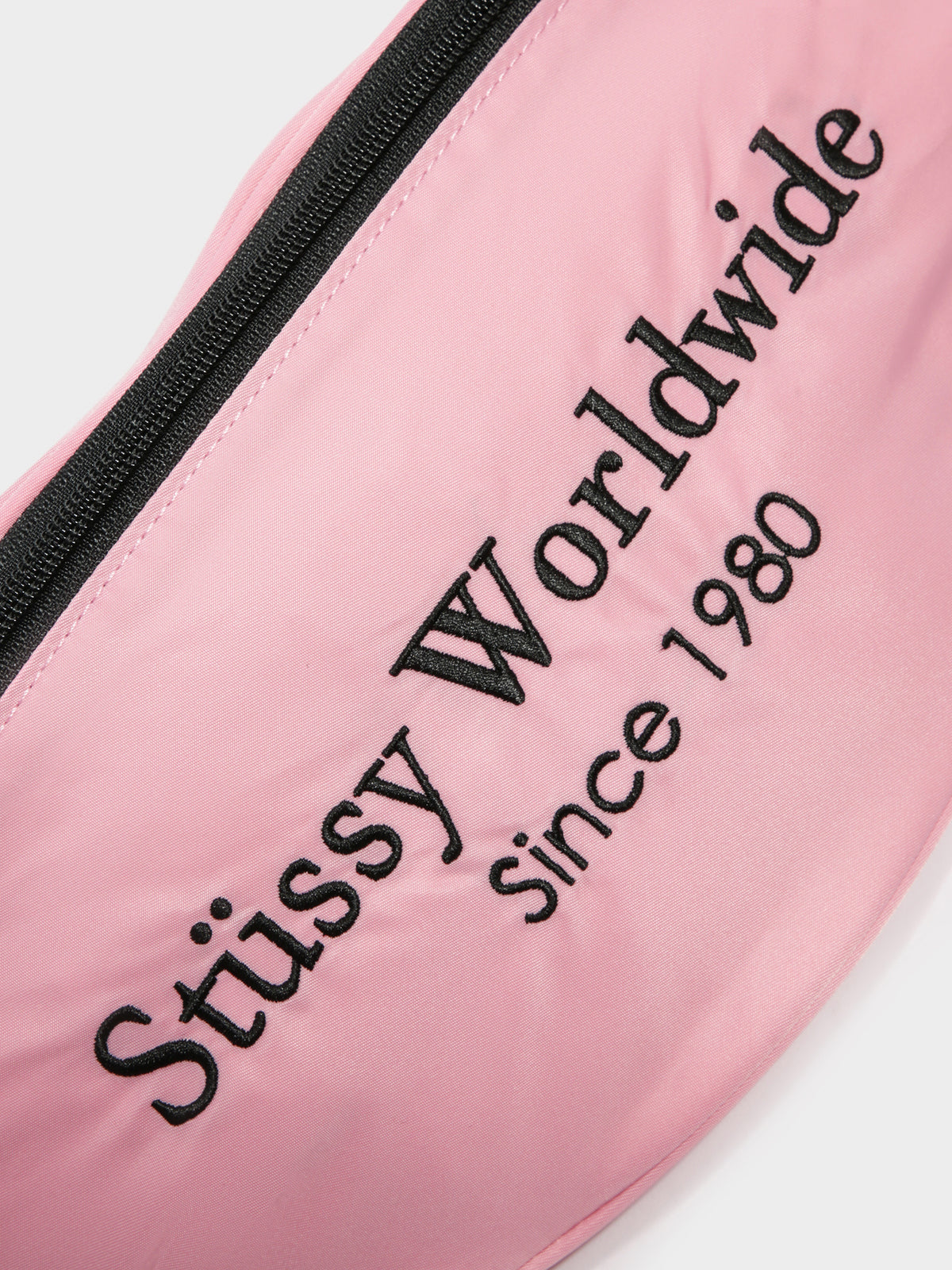 Emblem Oversized Waist Bag in Pink
