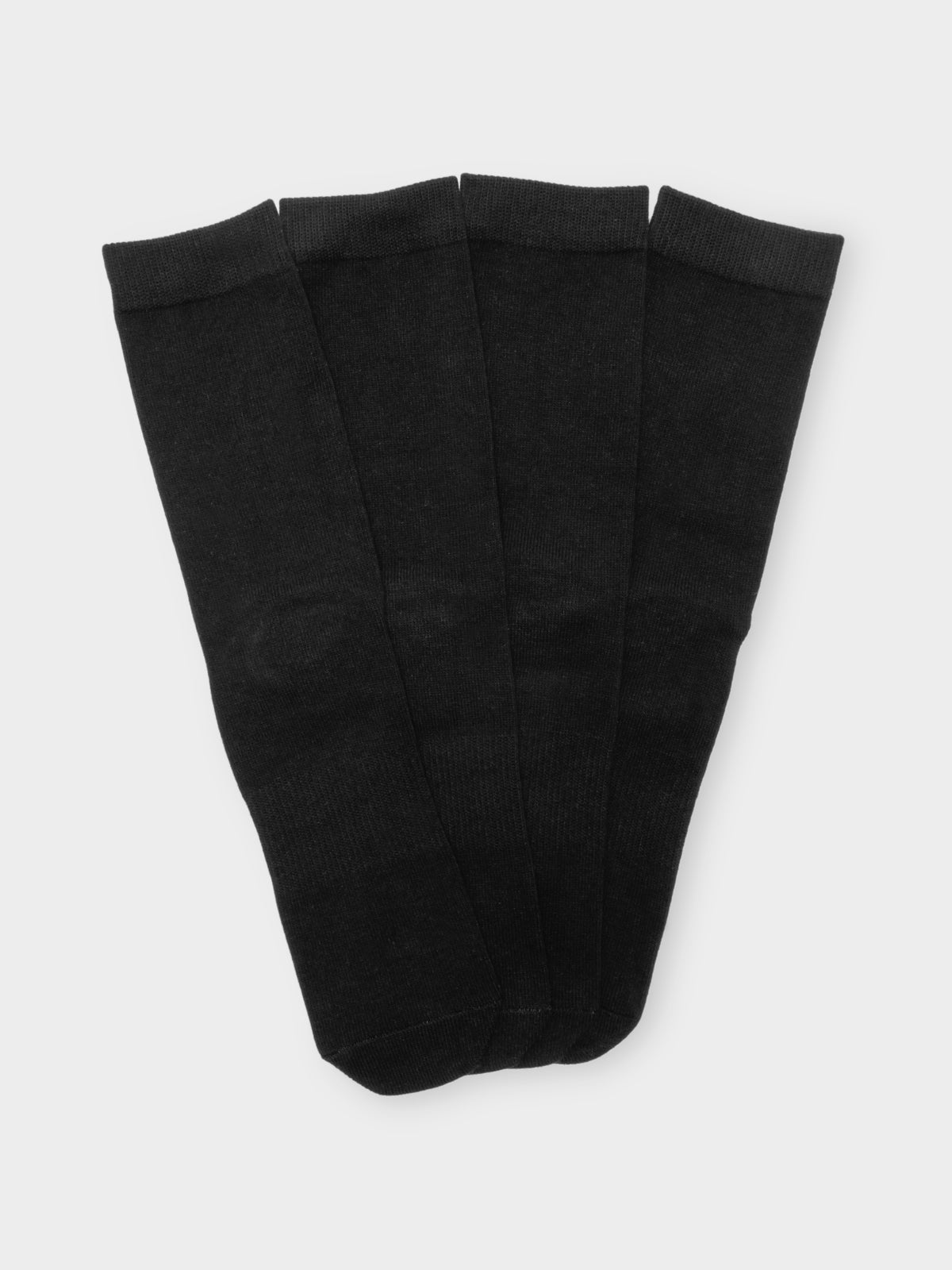 4 Pairs of Crew Socks in Black