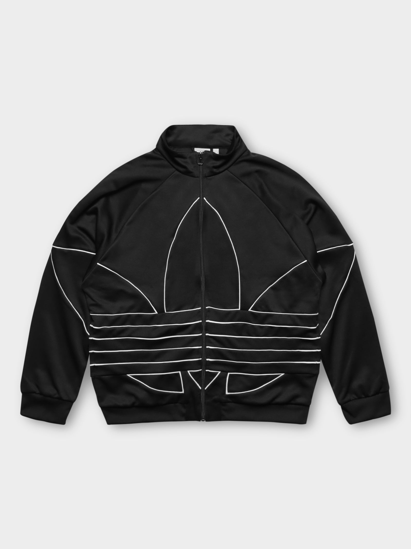 Adidas Originals Big Trefoil Outline Track Jacket Black