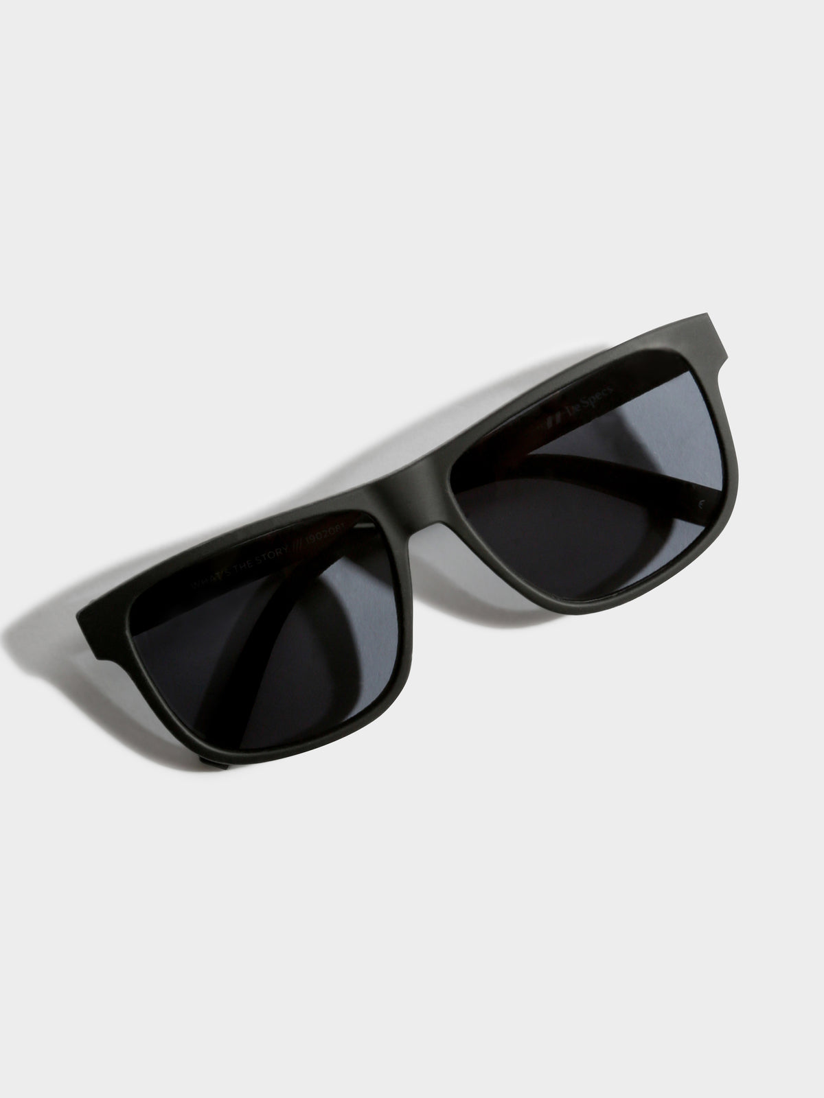Whats The Story Flattop Sunglasses in Black