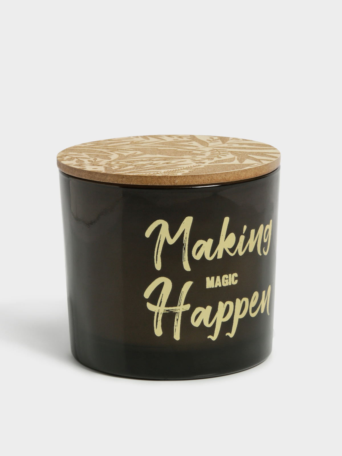 Etched Making Magic Happen Lid Candle in Black