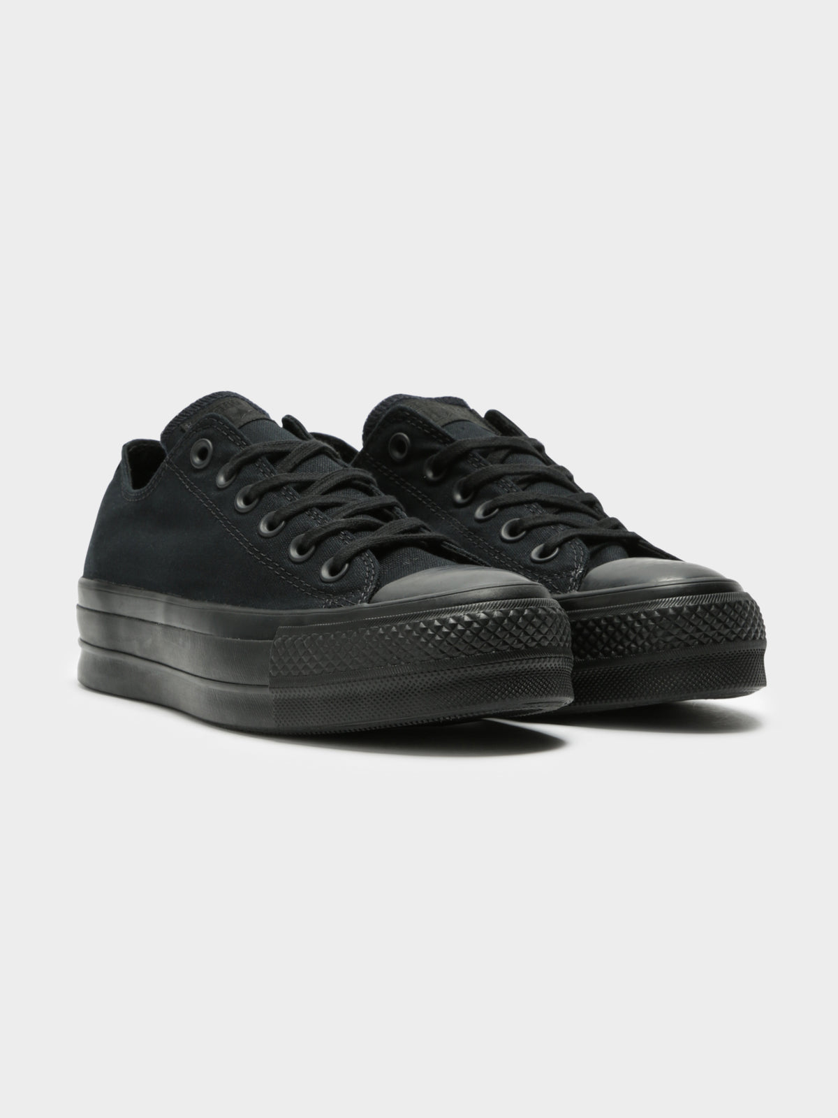 Converse Womens Chuck Taylor All Star Lift Platform Sneakers | Black/Black