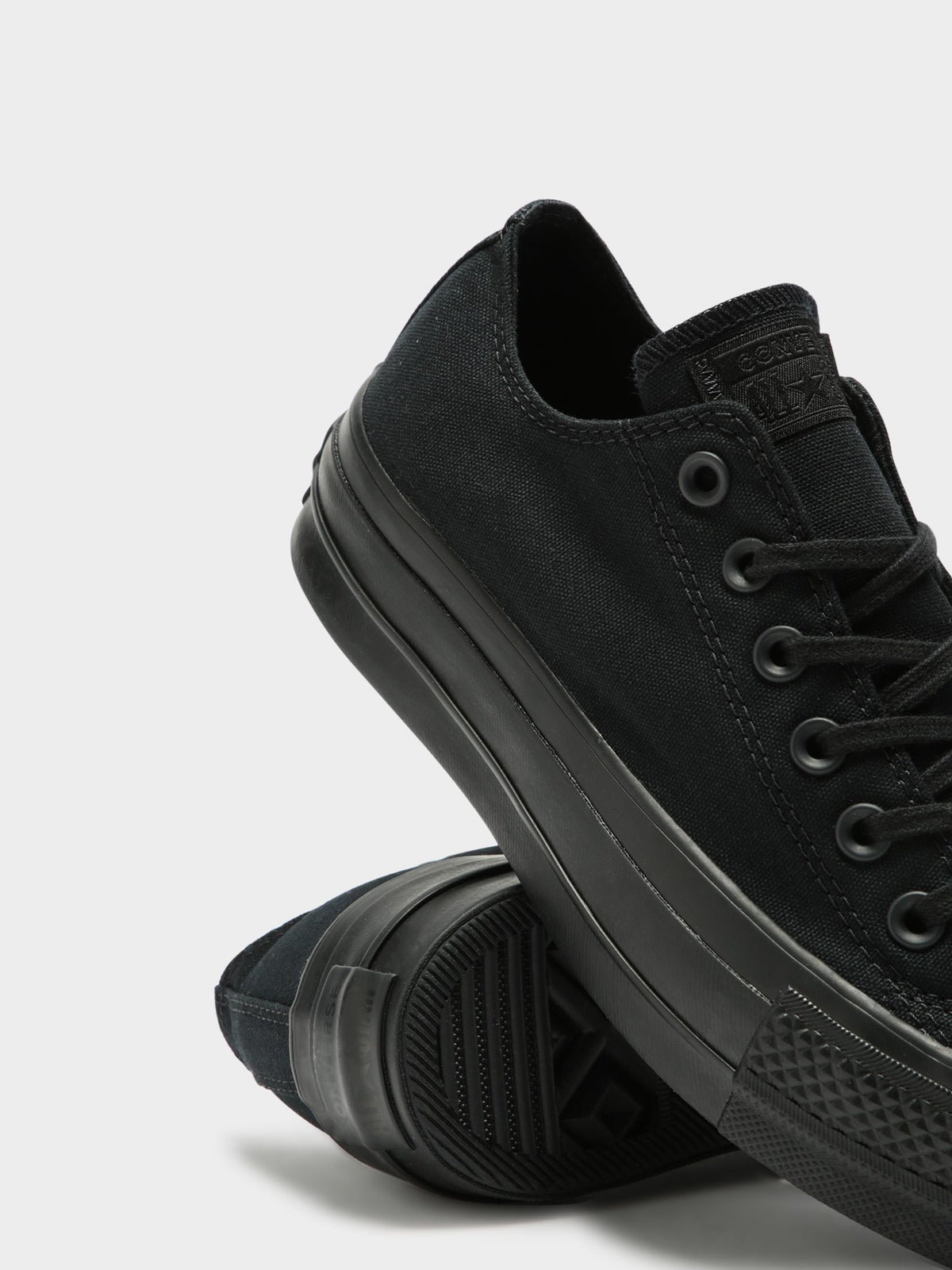 Converse Womens Chuck Taylor All Star Lift Platform Sneakers | Black/Black