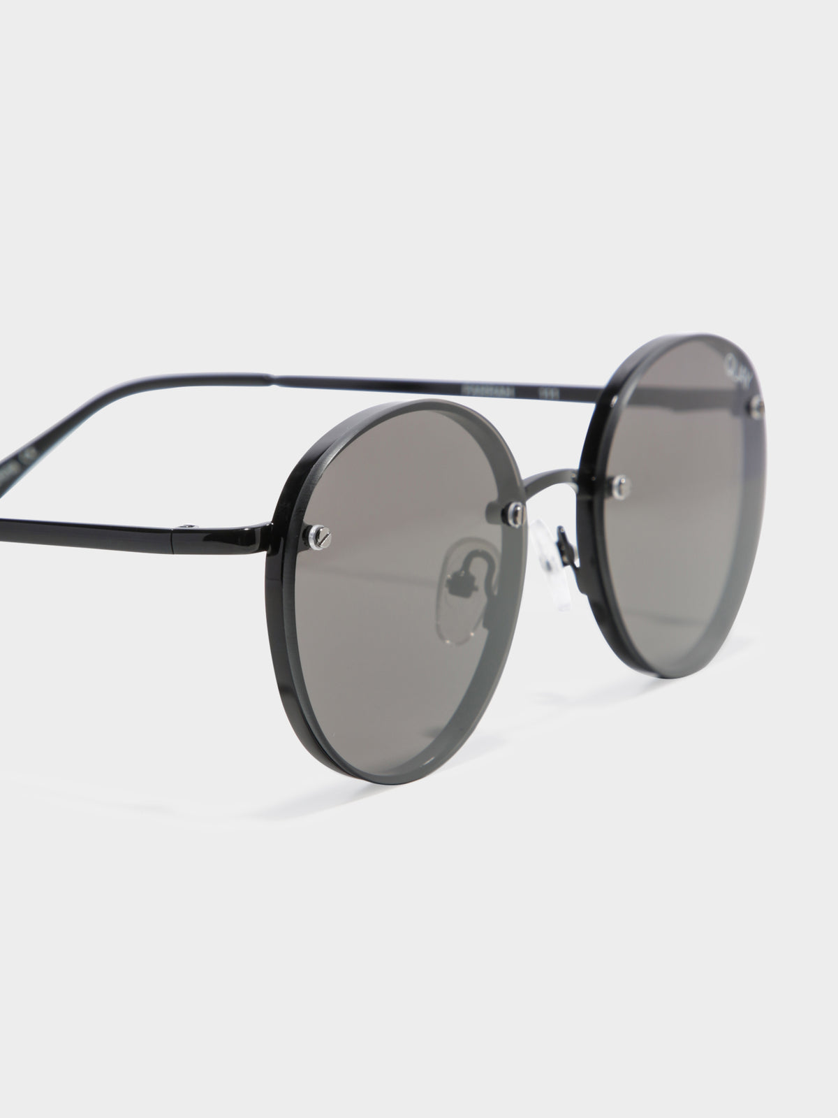 Farrah Sunglasses in Black with Smoke Lenses