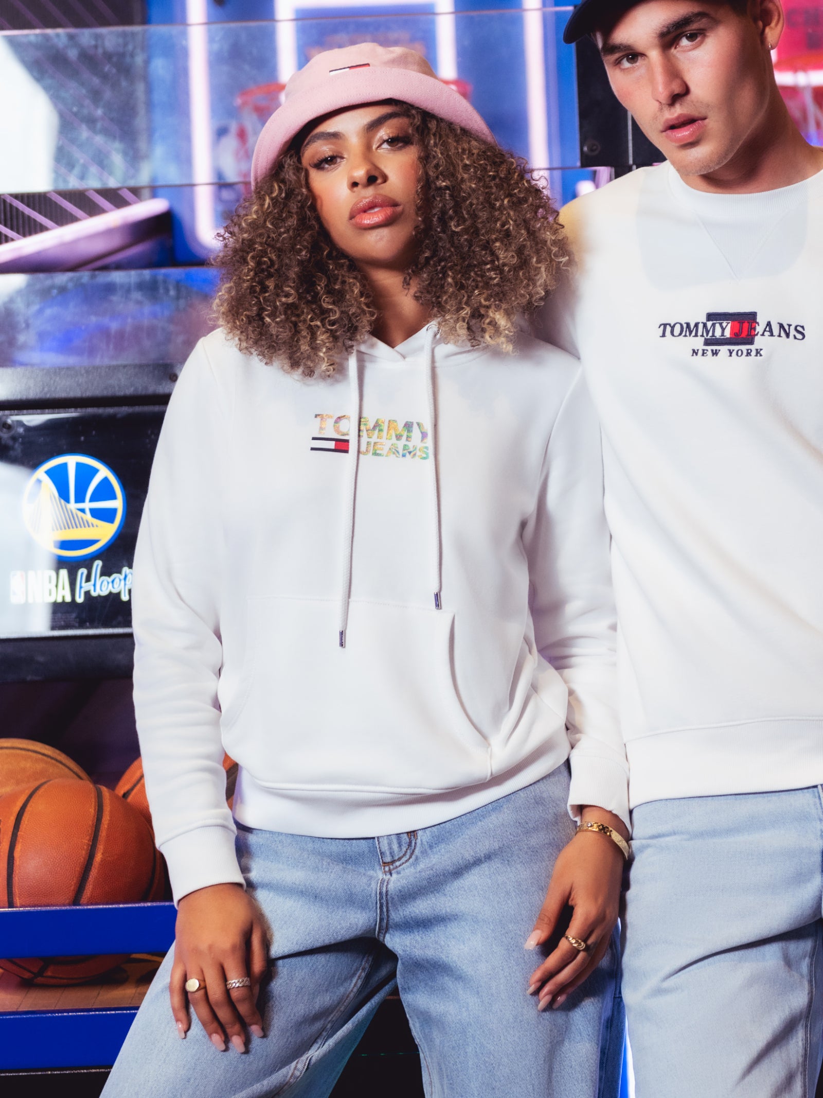 Slim Metallic Corporate Logo Hoodie