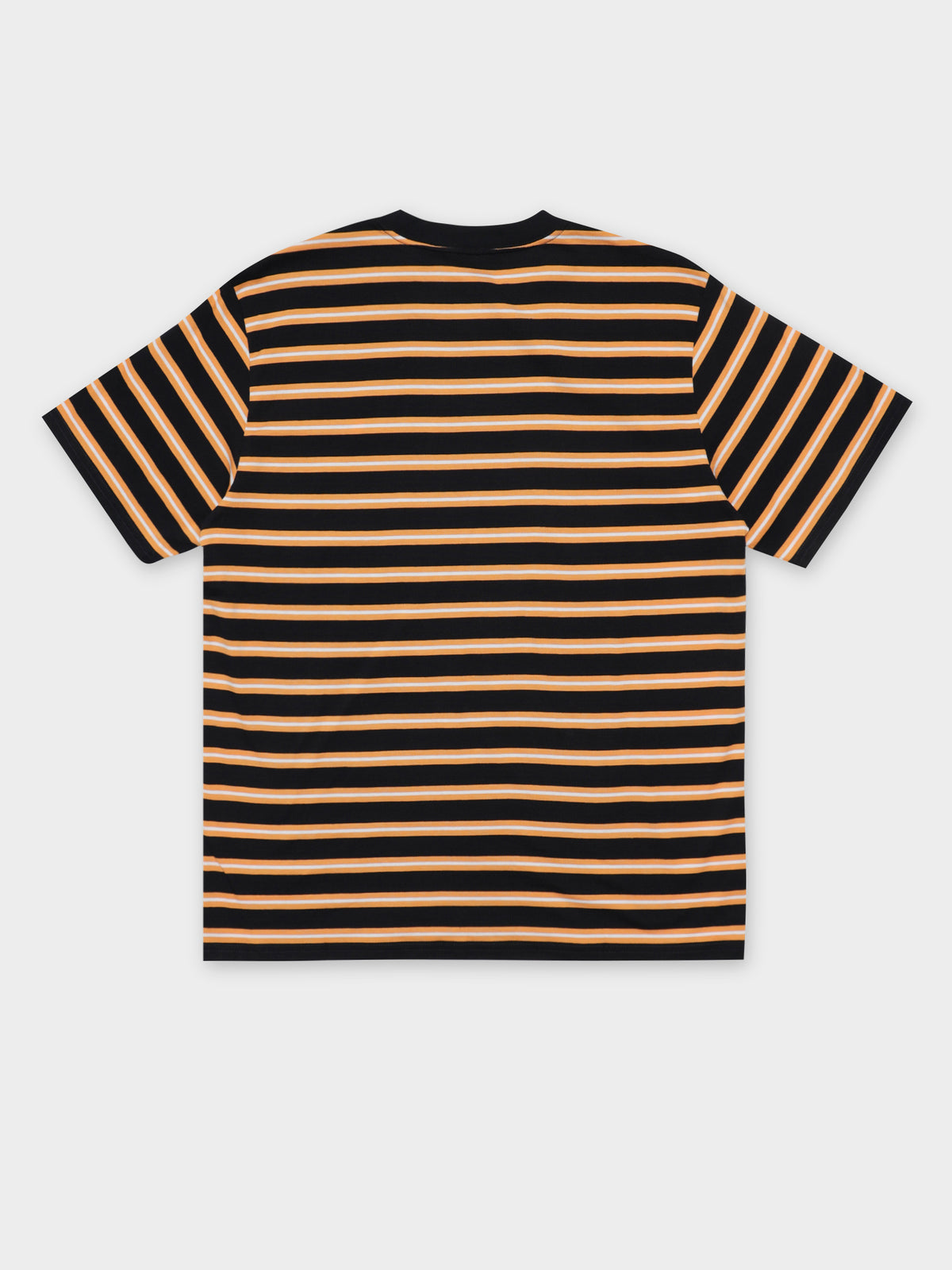 Oakland Short Sleeve T-Shirt in Navy &amp; Orange Stripe