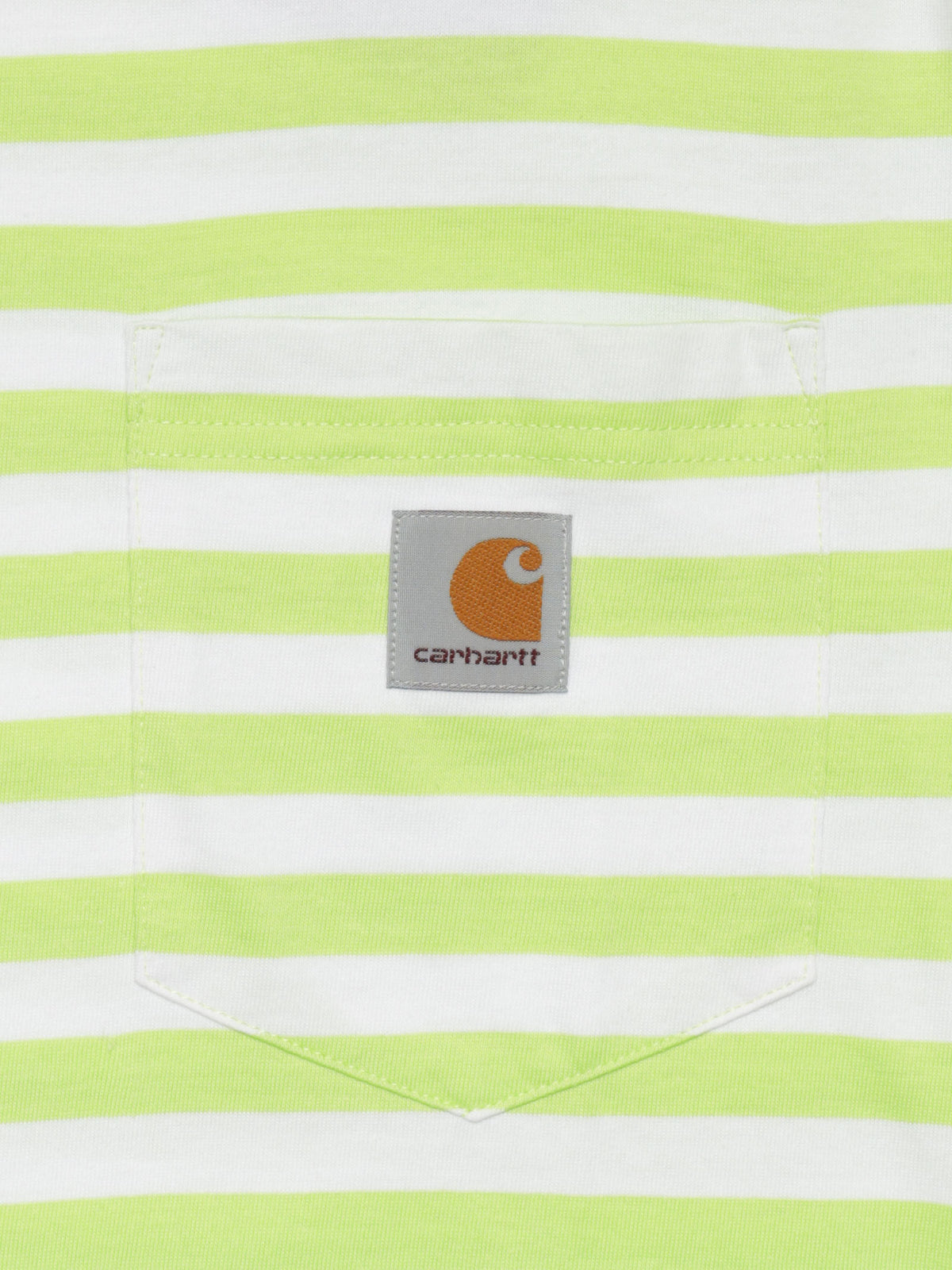Scotty Short Sleeve T-Shirt in Lime &amp; White Stripe