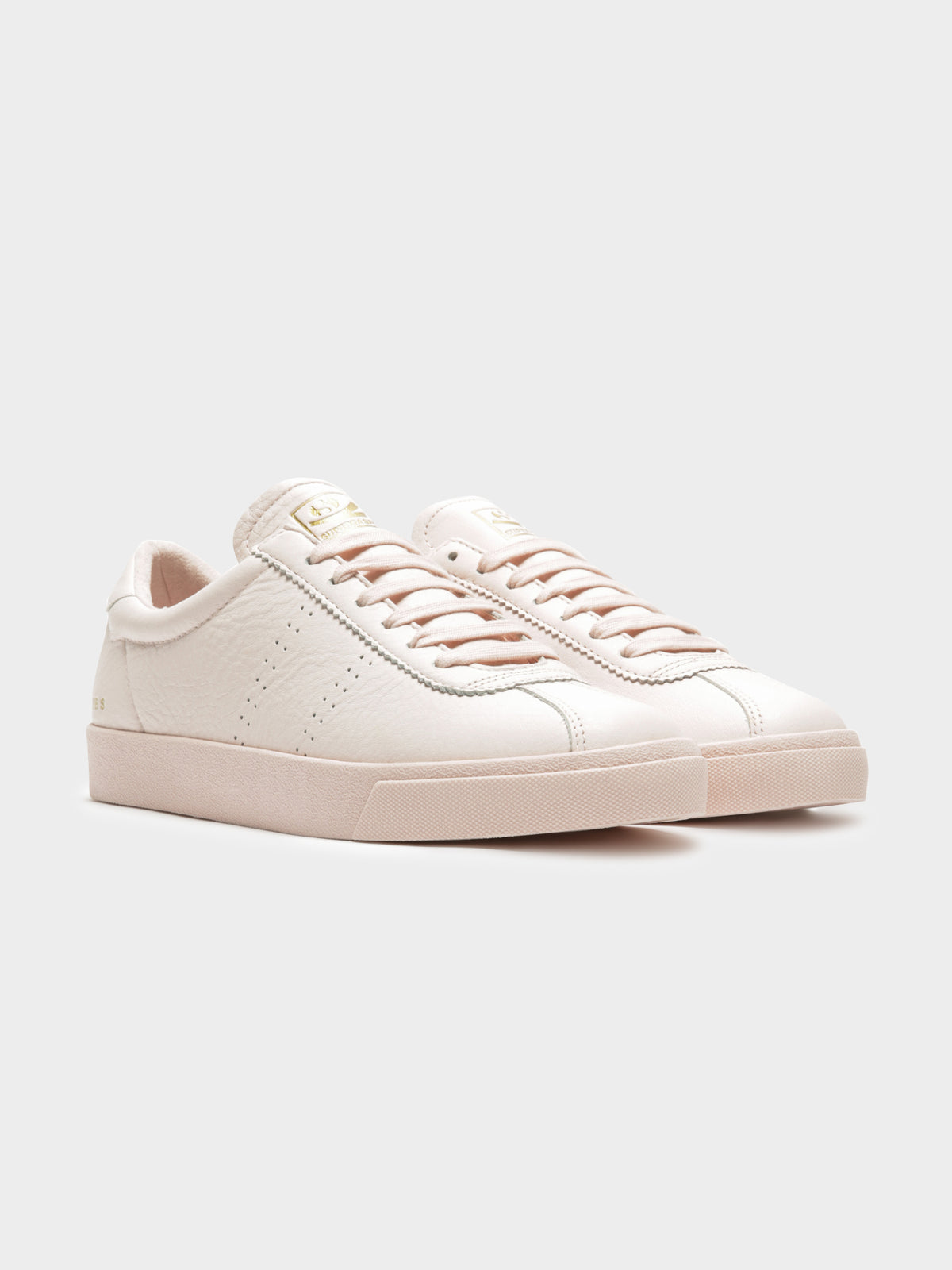 Womens 2843 Tumbled Leather Sneakers in Pink