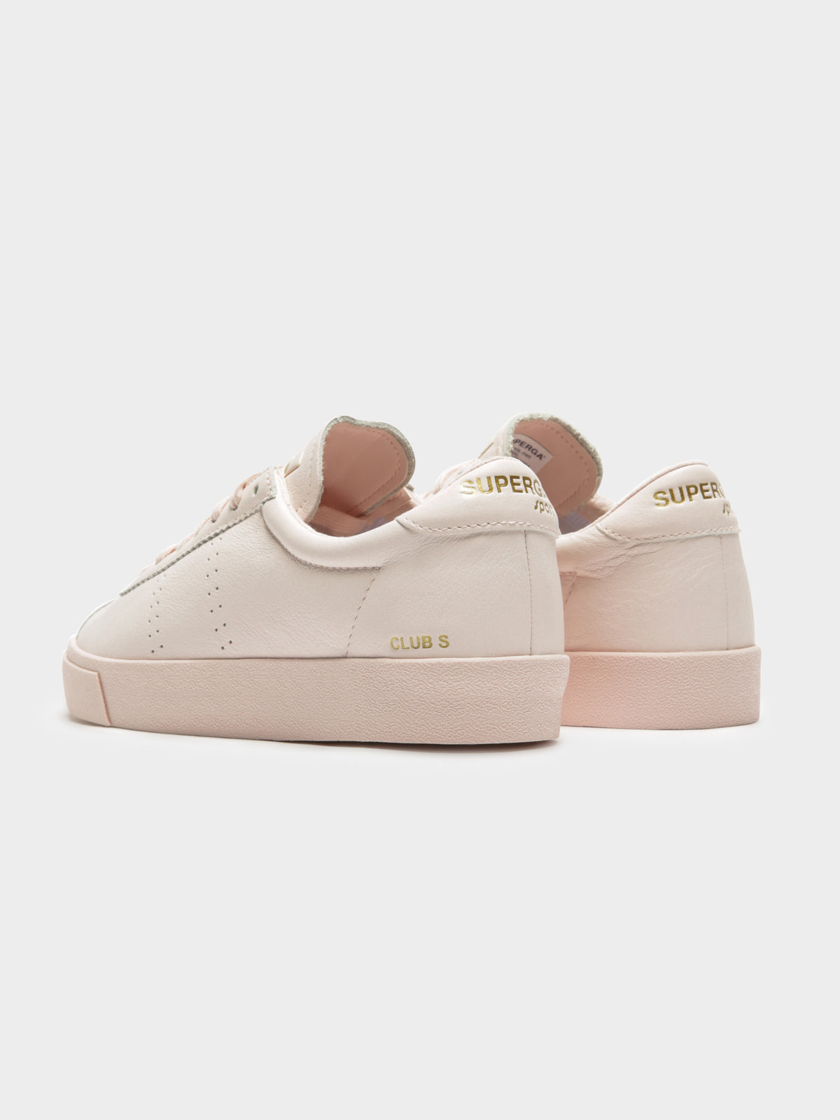 Womens 2843 Tumbled Leather Sneakers in Pink