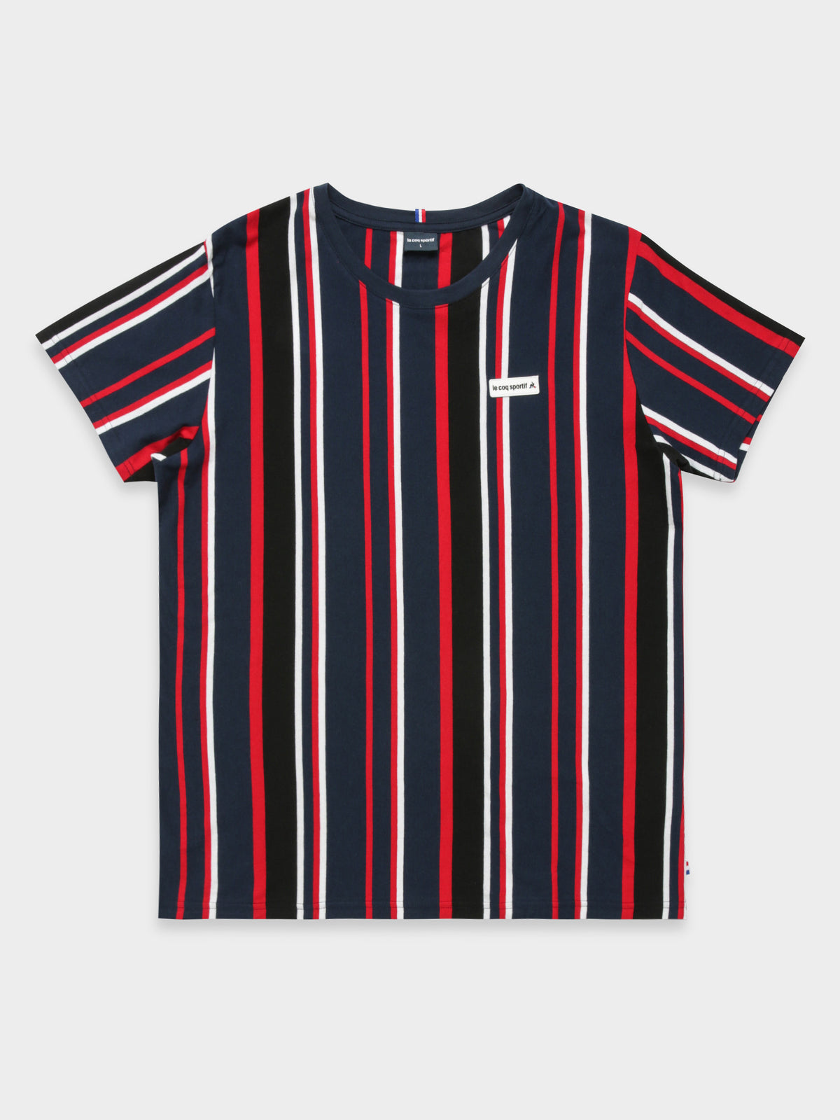Le Coq Sportif Burke Stripe T-Shirt | Dress Blu Strp