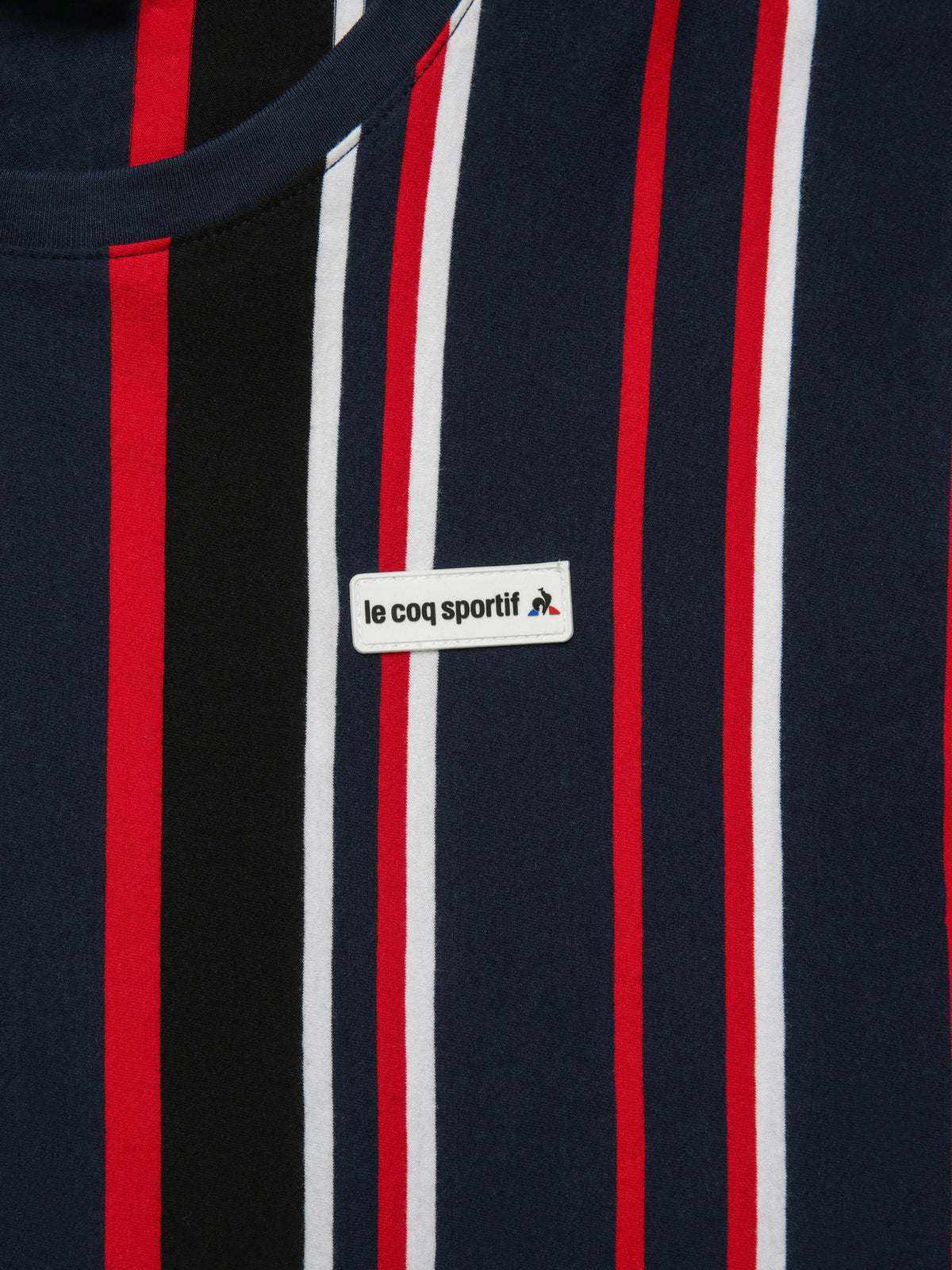 Le Coq Sportif Burke Stripe T-Shirt | Dress Blu Strp