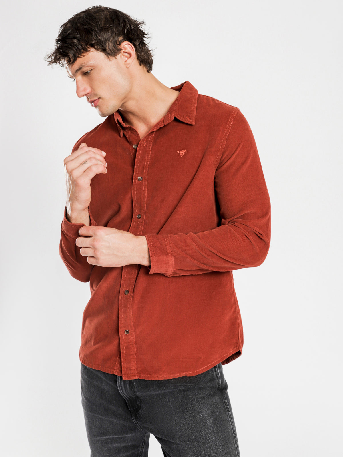 Doing It Clean Shirt in Spiced Cord