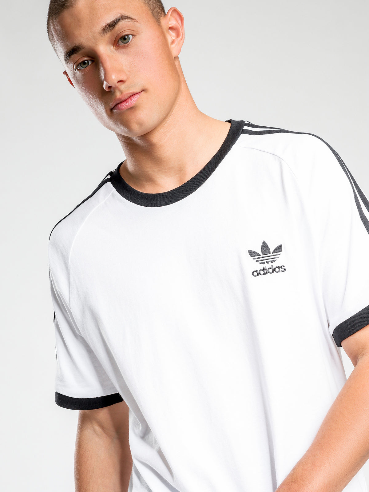 Adidas Originals 3-Stripes T-Shirt | White