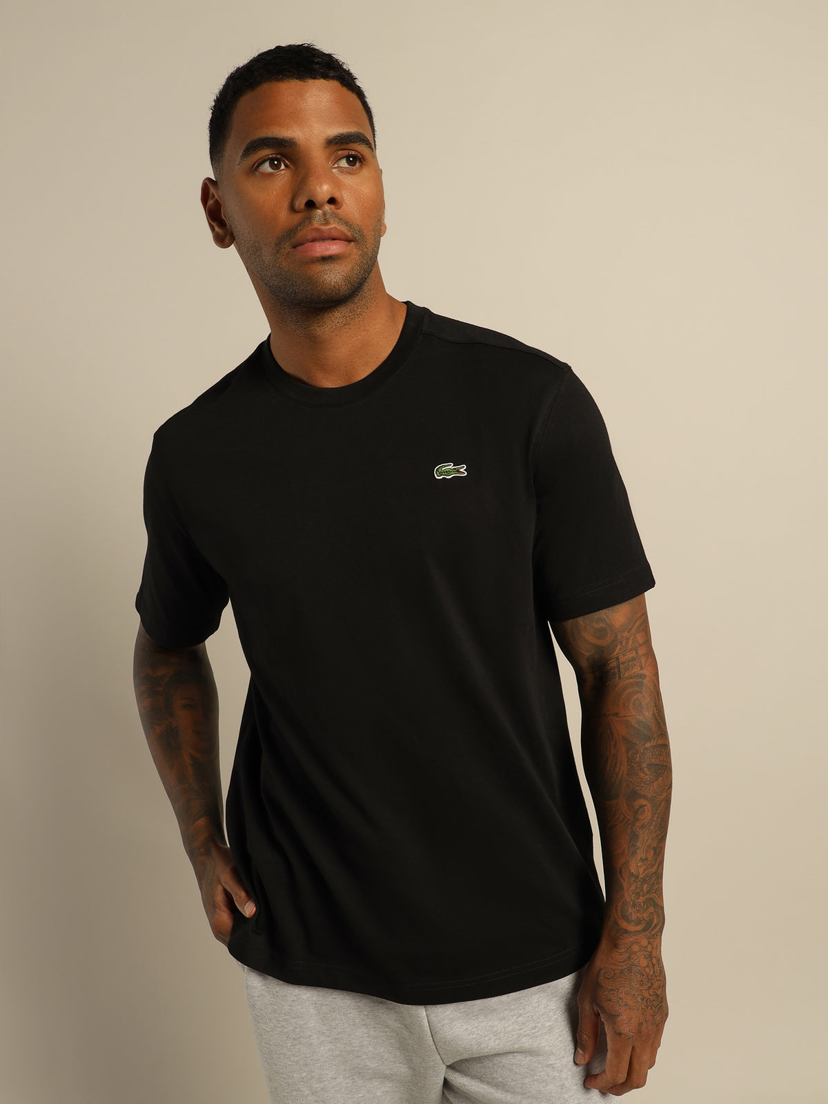 Basic Sports T-Shirt in Black