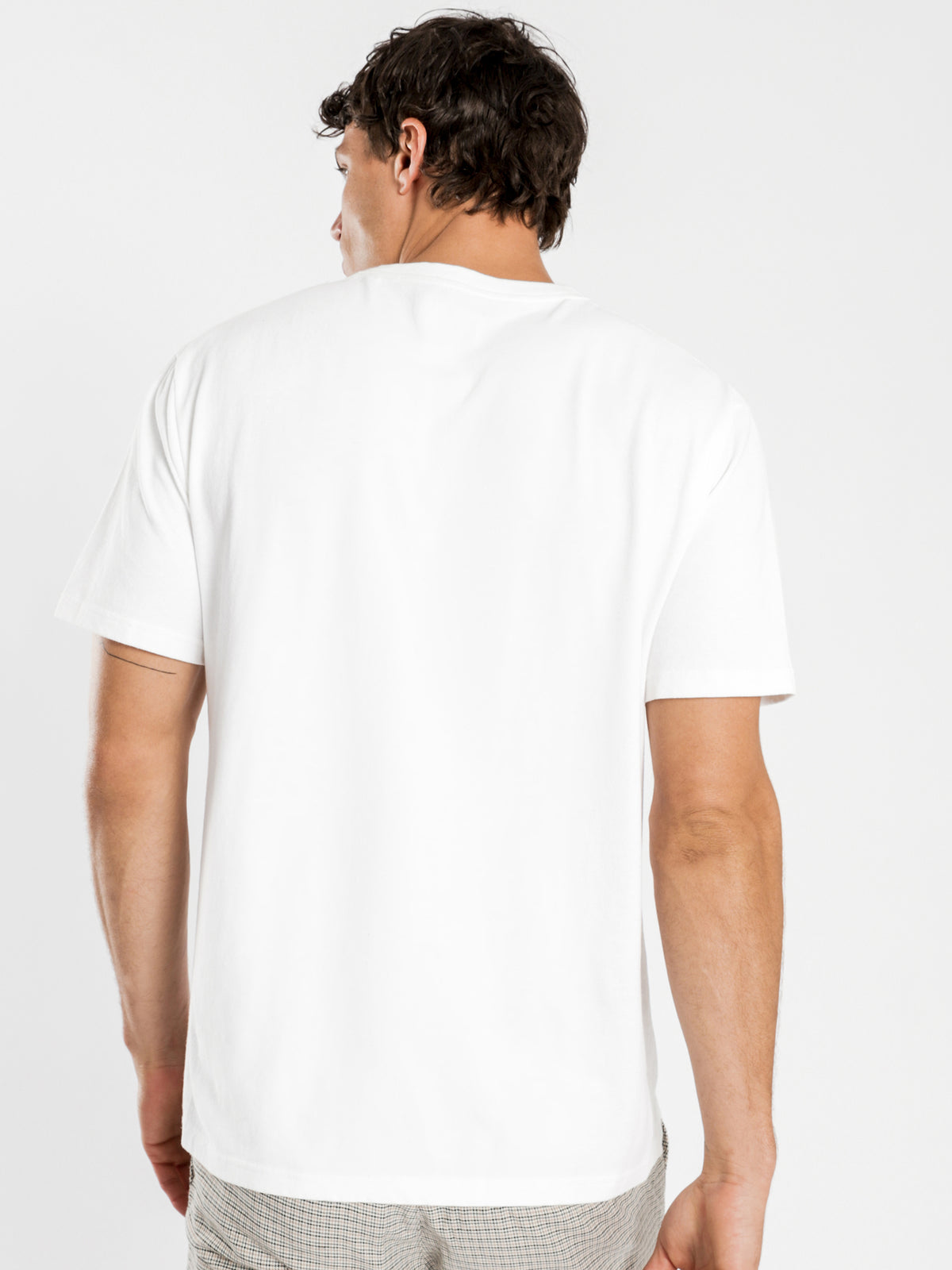 Heavyweight Short Sleeve Crew T-Shirt in White