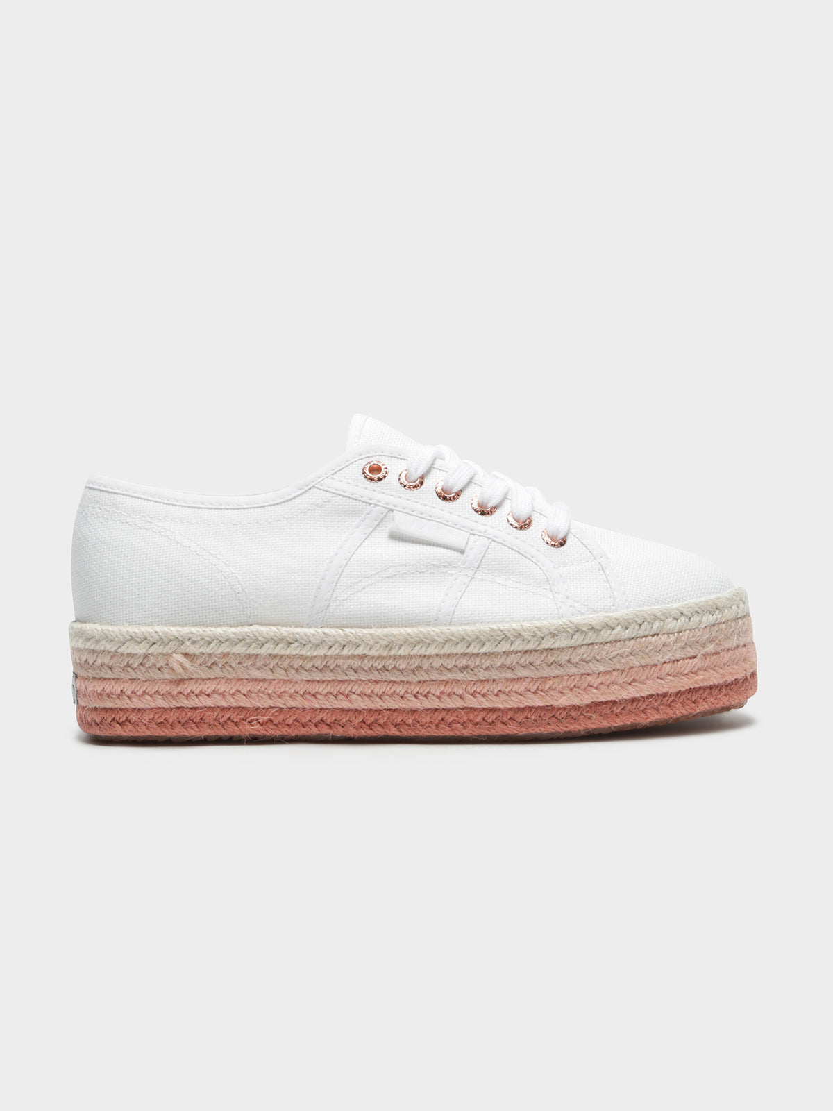 Womens 2790 Coto Color Rope Sneakers in White &amp; Pink