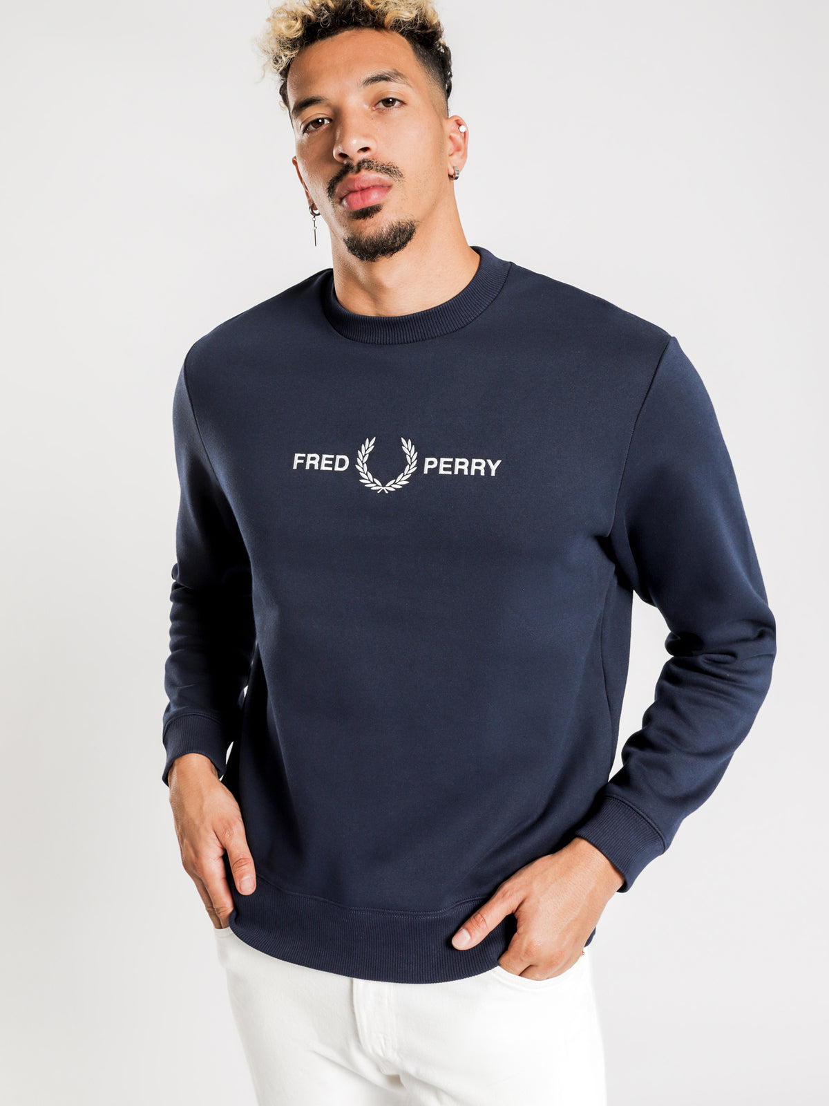 Graphic Sweatshirt in Carbon Blue