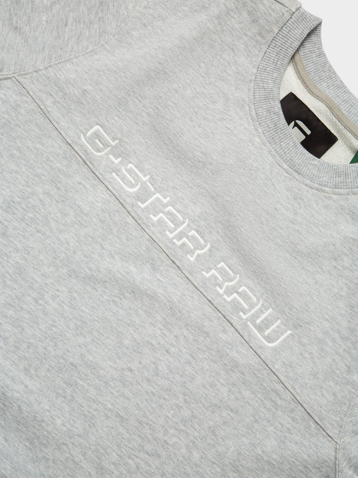 Embro Paneled GR Sweater in Light Grey Heather
