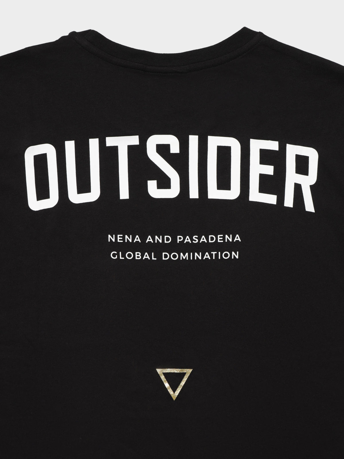 Outsider Cape-Back T-Shirt in Black
