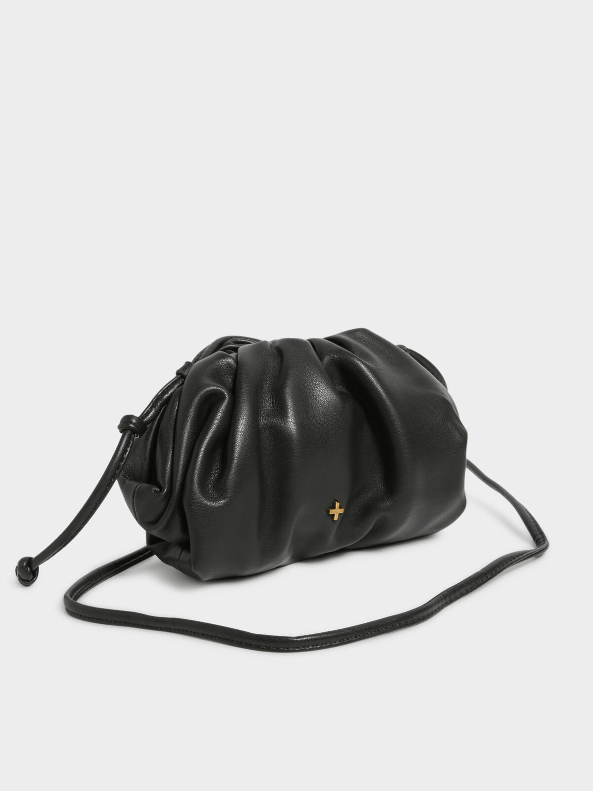 Ashley Slouch Pouch Bag in Black