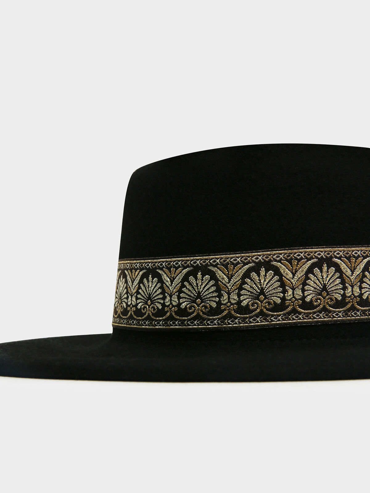 Coachella Boater Hat in Black