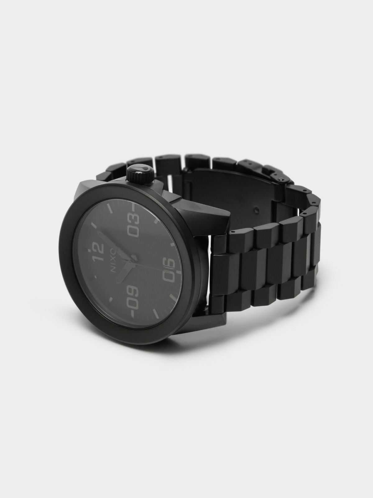 Coroporal 48mm Analogue Watch in Matte Black