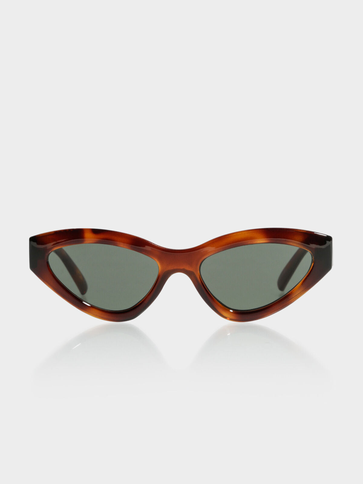 Synthcat Sunglasses in Tortoiseshell &amp; Khaki Mono