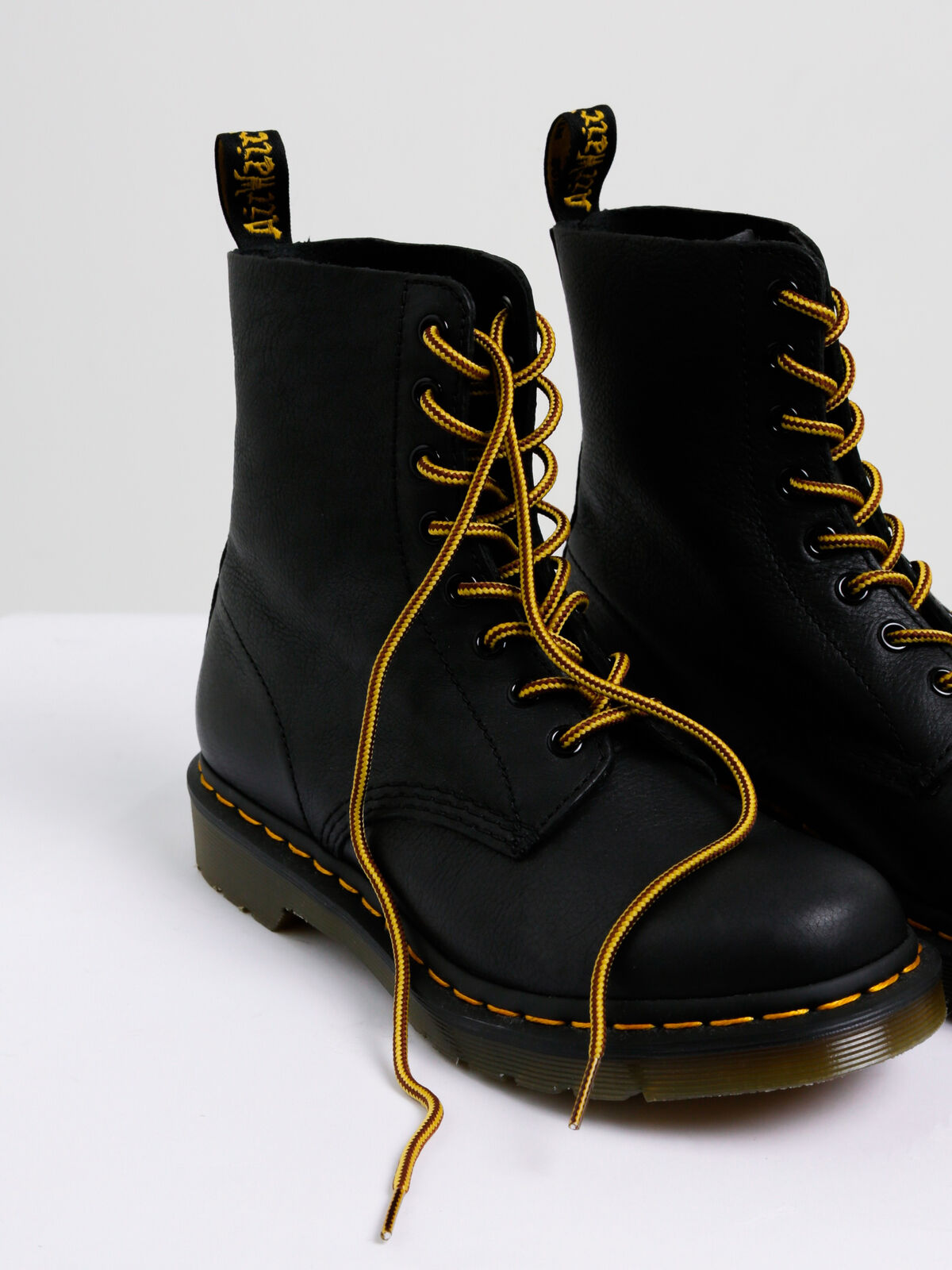 Bar Lace Dr Martens Boots Ladder Lacing Boots Dr Martens Yellow