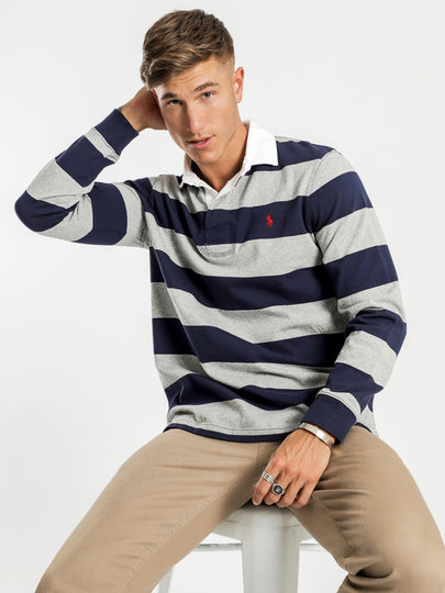 Long Sleeve Rugby Knit