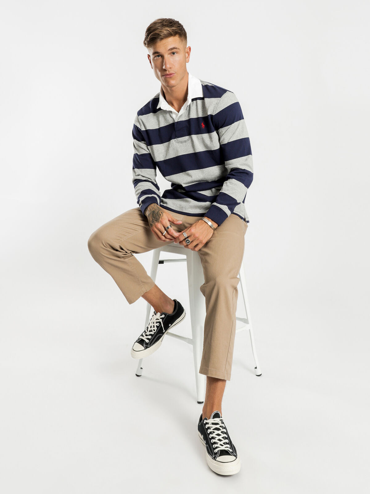 Long Sleeve Rugby Knit