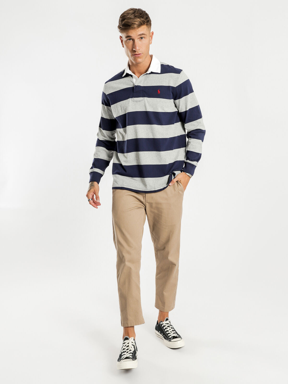 Long Sleeve Rugby Knit