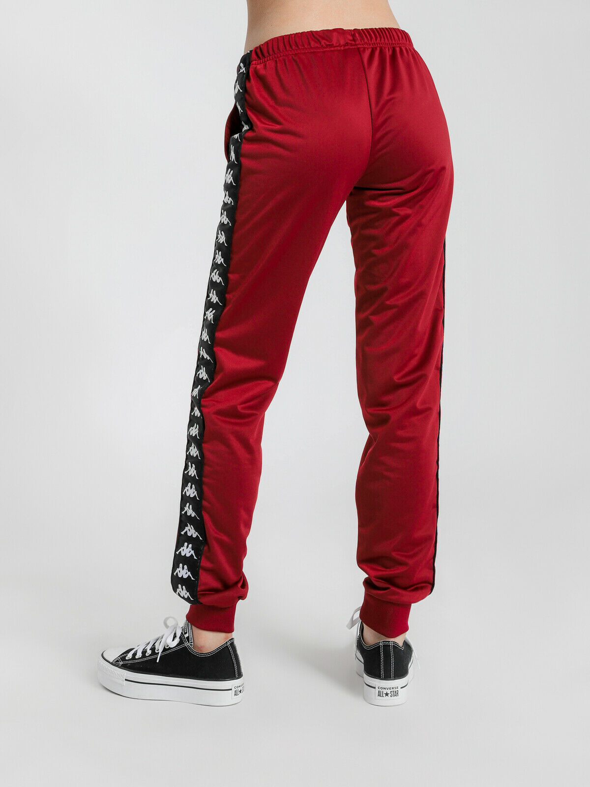 222 Banda Wrastoria Slim Fit Track Pants in Red Granat
