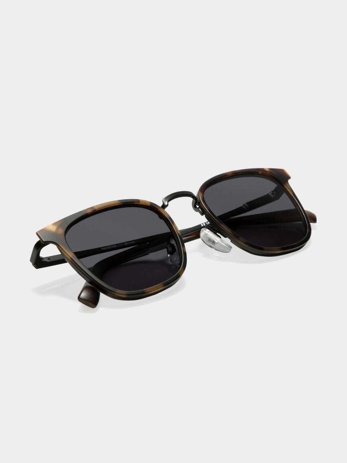Racketeer Matte Sunglasses in Matte Tortoiseshell with Smoke Lenses