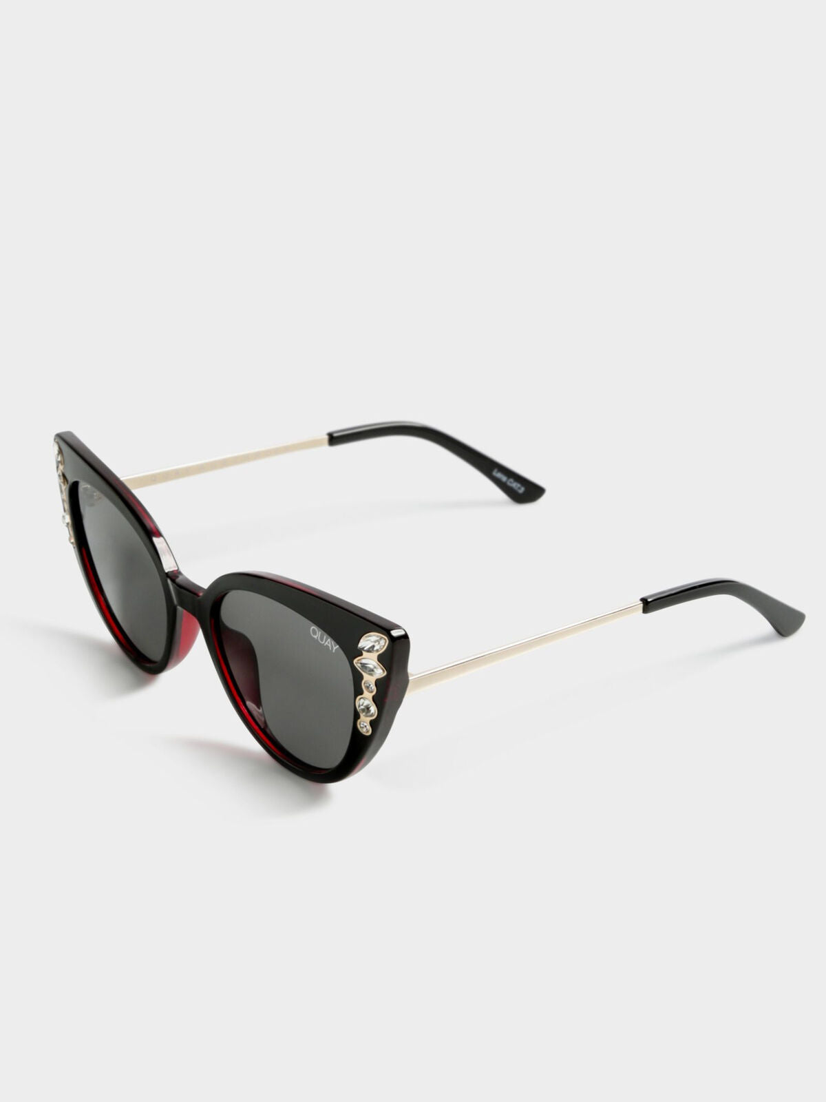 Audacious Cat-Eye Sunglasses in Black