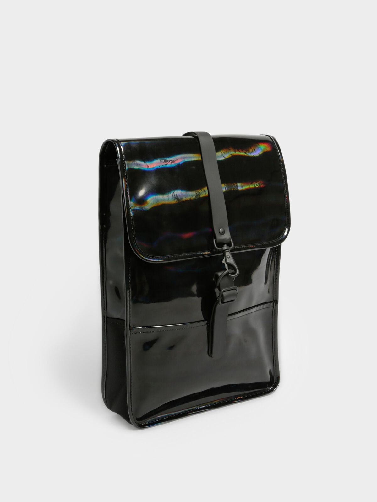 Mini Backpack in Holographic Black