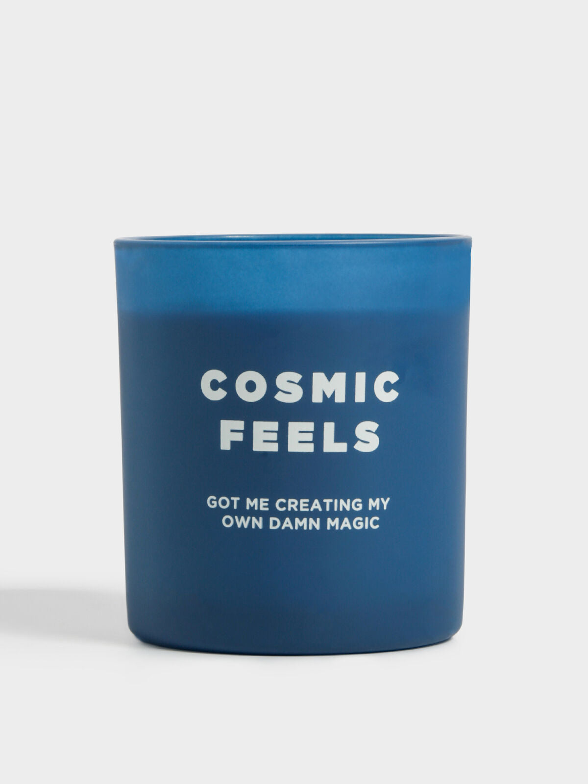 Solid Cosmic Feels Quote Candle in Pink Pepperpod Scent