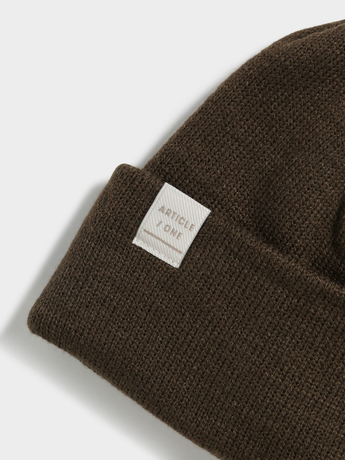 Classic Knit Beanie in Chocolate Brown